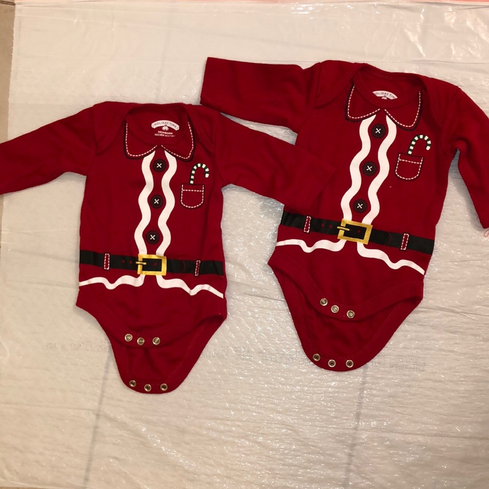 Santa Claus long sleeve onesies